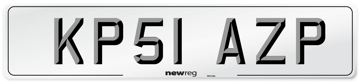 KP51 AZP Number Plate from New Reg